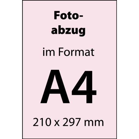 Fotoabzug A4 (210 mm x 297 mm)