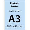 Plakat oder Poster A3 (297 mm x 420 mm)